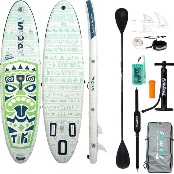 Φουσκωτή Σανίδα SUP FunWater 320x83x15cm - Πράσινη image 0