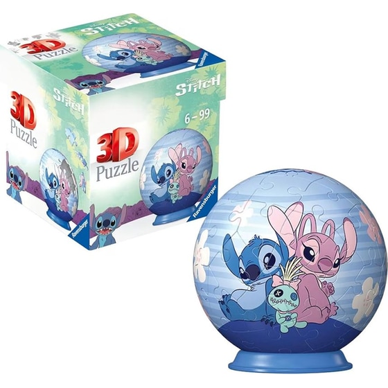 3D Παζλ Ravensburger Disney Stitch (55 Κομμάτια) 3 Σχέδια 1 Τμχ - Τυχαία Επιλογή Σχεδίου image 6