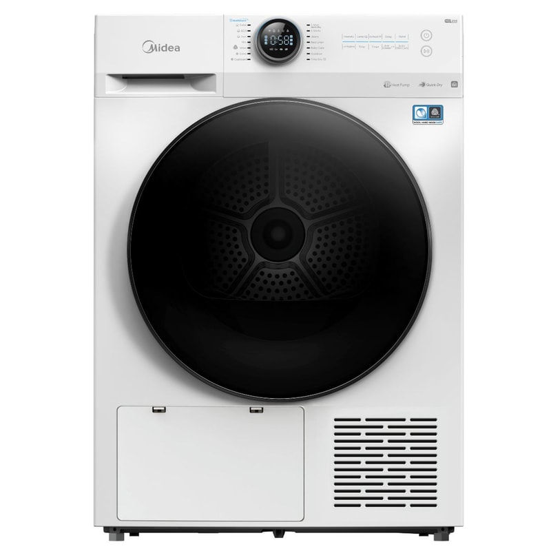 MIDEA MIDEA MD200H100BWW 10 kg A+++ Με Αντλία Θερμότητας - Λευκό Στεγνωτήριο Ρούχων