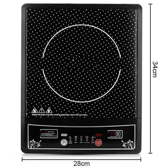 CHEFFINGER CF-IND2000 2000 W Μονή Επαγωγική Επιτραπέζια Εστία image 6