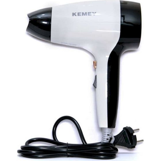 KEMEΙ KM-6836 Σεσουάρ Μαλλιών 1800W Λευκό-Μαύρο image 0