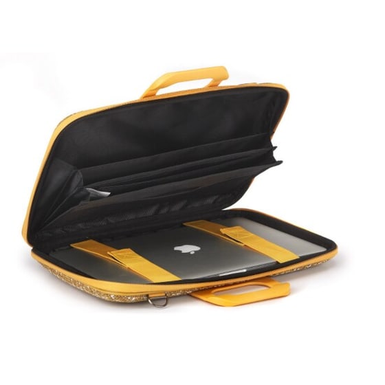 Τσάντα Laptop Bombata Tweed Yellow image 1