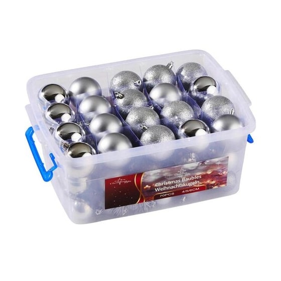 Σετ Χριστουγεννιάτικo Στολίδι Christmas Gifts Πλαστικό 70 Τμχ - Μπάλα image 1