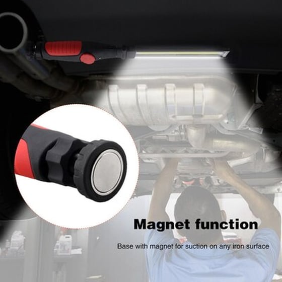 Αδιάβροχος Επαναφορτιζόμενος Φακός Led 500lm Usb Cob Φωτισμός Εργασίας Με Μαγνητική Βάση Χειρός image 1