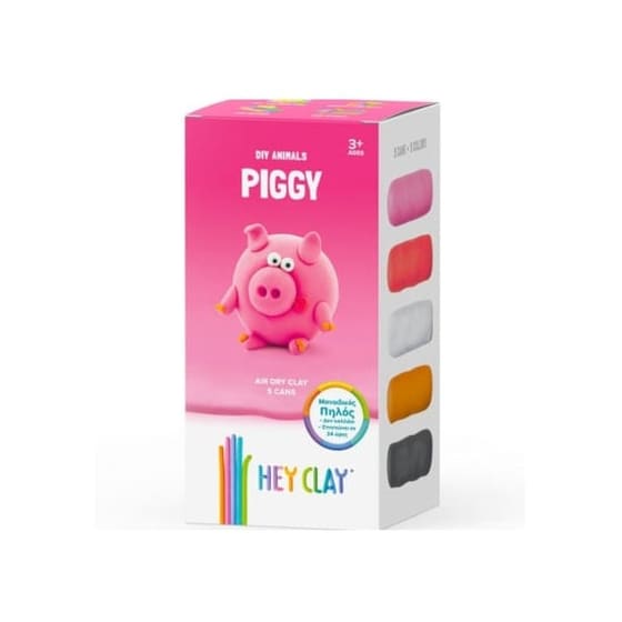 Κατασκευές Diy Από Πηλό Hey Clay- Claymates Animals Piggy Γουρουνάκι image 0