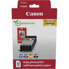 Canon Cli-581 Πολλαπλό Μελάνι Εκτυπωτή 2106C006