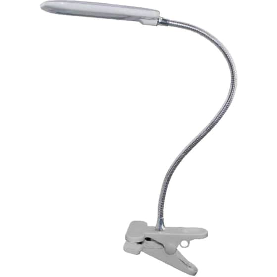 Φωτιστικό Γραφείου Aca Decor Baz LED 4000K Μεταλλικό με Κλιπ 7.5x16x43.5 cm - Γκρι/Λευκό image 0