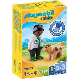 PLAYMOBIL® 1·2·3 Κτηνίατρος με Σκυλάκι (70407)