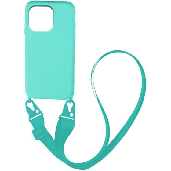 Θήκη Apple iPhone 13 Pro - My Colors Carryhang Liquid Silicone - Γαλάζιο image 0