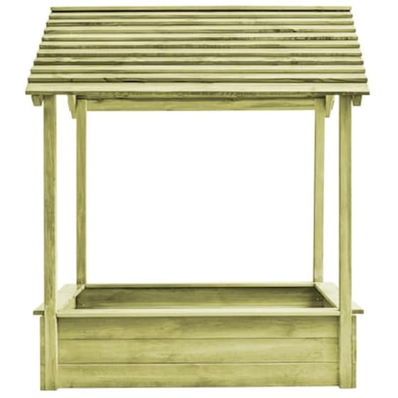 Σπιτάκι Εξωτερικού Χώρου vidaXL 128 x 120 x 145 εκ. από Ξύλο Πεύκου image 4
