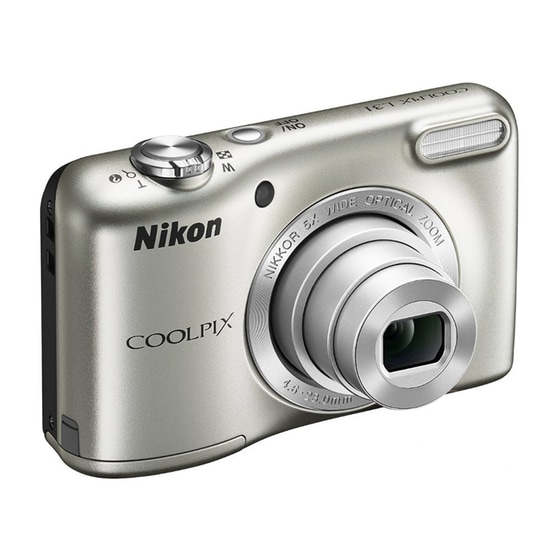 Camera Nikon Coolpix L31 - Ασημί & Θήκη & Επαν. Μπαταρίες image 1