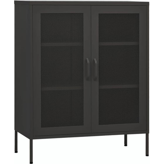 Ντουλάπι Γραφείου VidaXL από Ατσάλι 80x35x101.5 cm - Ανθρακί image 0