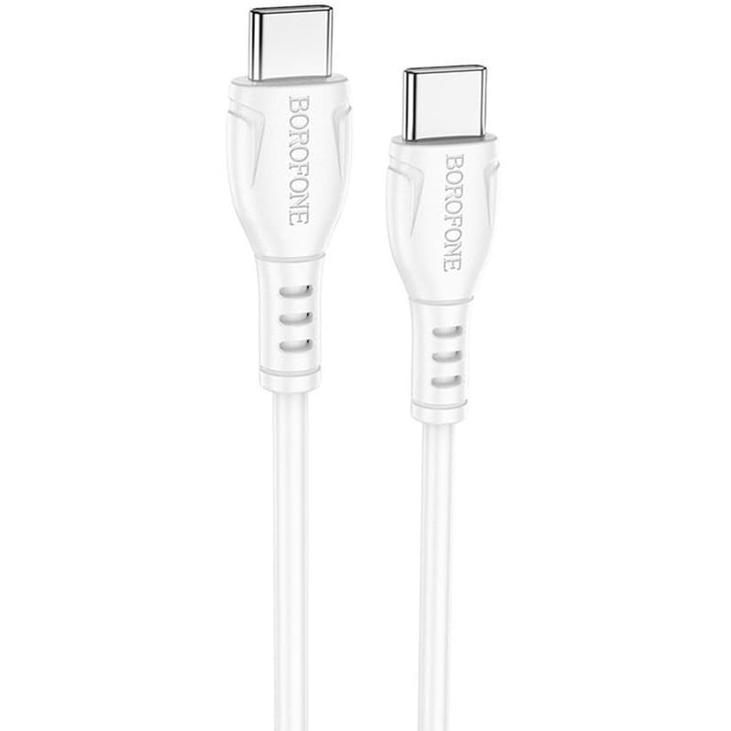 BOROFONE Καλώδιο Σύνδεσης Borofone Bx51 Triumph Usb-c Σε Usb-c 60w 1μ Λευκό