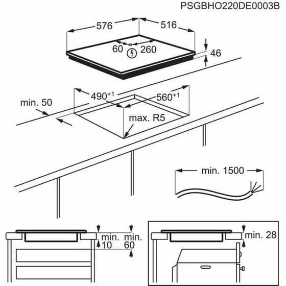 AEG IKE64450XB & BPS351161M 72 Lt Inox Eντοιχιζόμενο Σετ Φούρνος και Εστία image 9