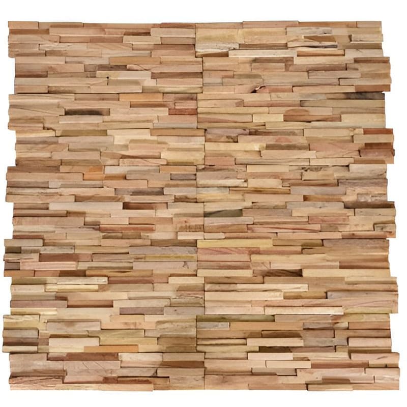 Πάνελ Επένδυσης Τοίχου Vidaxl Τρισδ. 10 Τμχ 1.08 Μ² Μασίφ Ξύλο Teak