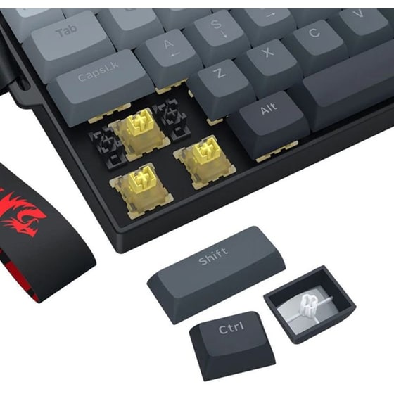 Redragon Fizz RT K617GGB-RGB-MP Ενσύρματο Gaming Μηχανικό Πληκτρολόγιο με Magnetic διακόπτες - Μαύρο (US) image 5