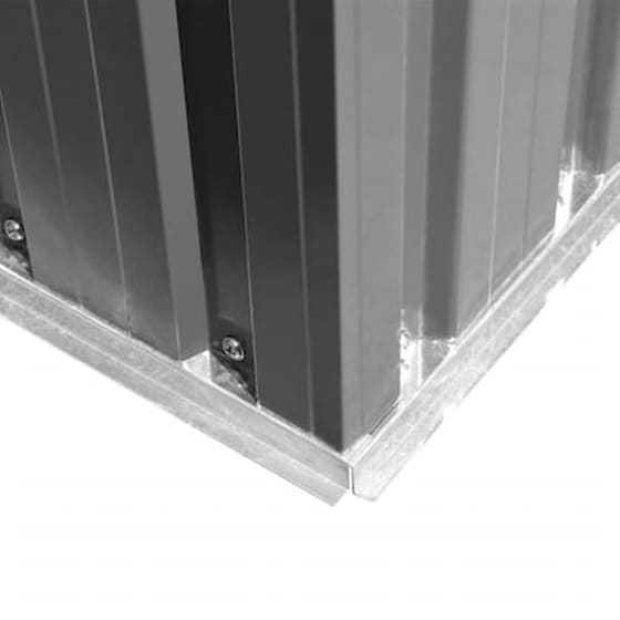 Vidaxl Αποθήκη Κήπου Γκρι 257 X 205 X 178 Εκ. Μεταλλική image 5