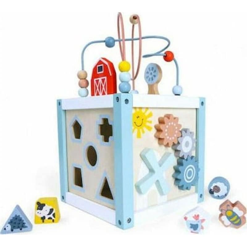 ECOTOYS Eκπαιδευτικό Παιδικό Ecotoys Κύβος Δραστηριοτήτων Με Καθρέφτη 1020 - 20x20x38 cm