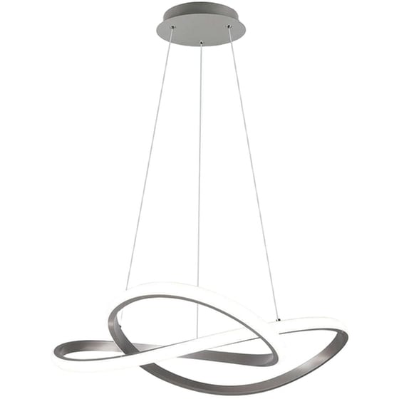 Trio Lighting Course Κρεμαστό Φωτιστικό Ασημί LED 60x150εκ. image 0