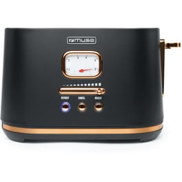 MUSE MS-130 BC 2 Θέσεων 1000W Μαύρο Φρυγανιέρα