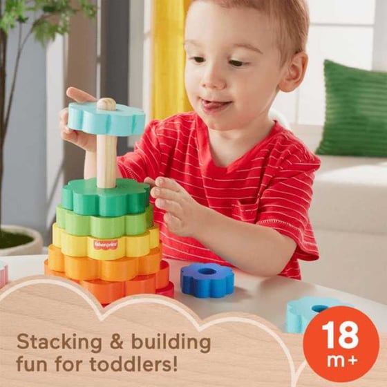 Fisher Price Wooden Ring Stacker Ξύλινη Πυραμίδα image 4