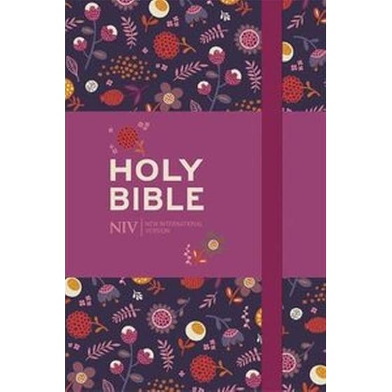 NIV Pocket Floral Notebook Bible image 0