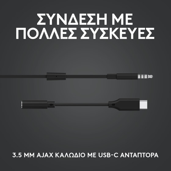 Logitech G G333 Gaming Earphones Μαύρα image 1