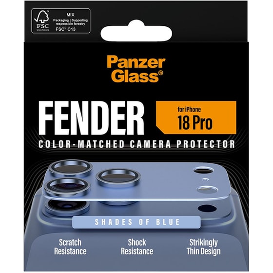 Προστατευτικό καμερών Apple iPhone 18 Pro - PanzerGlass Fender Camera Protector - Blue image 3