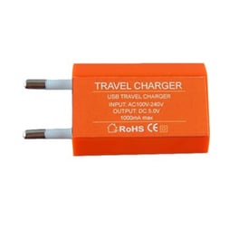 Φορτιστής Πρίζας Oem Usb Travel Charger Mini 1A - Orange