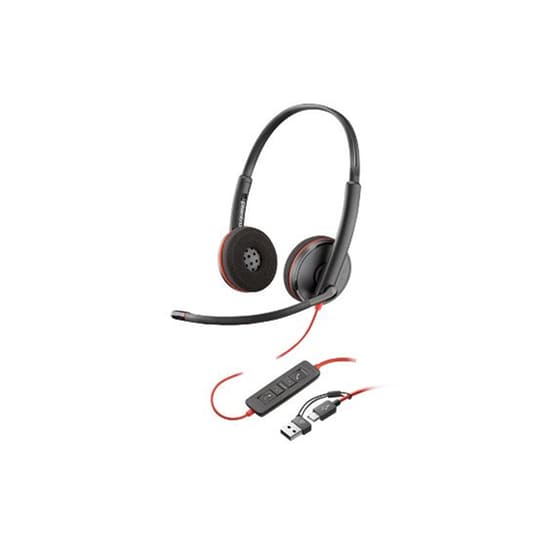 HP Poly Blackwire 3220 Stereo Ενσύρματα Ακουστικά Κεφαλής- Black image 0