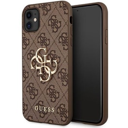 Θήκη Apple iPhone 11 - Guess 4G Big Metal Logo - Καφέ