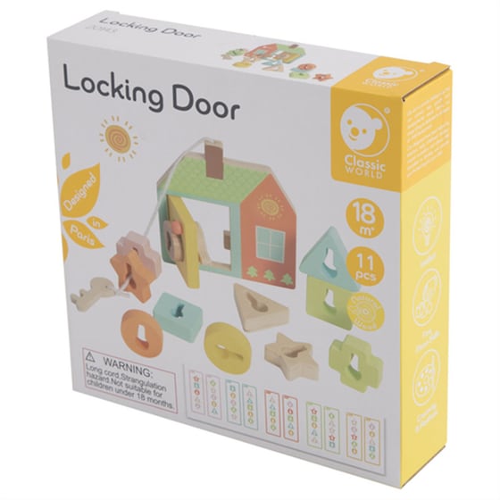 Classic World Locking Door Παιχνίδι Ταιριάσματος και Στοίβαξης - (CL20143) image 0