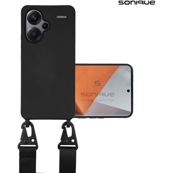 Θήκη Xiaomi Redmi Note 13 Pro Plus 5G - Sonique Με Strap - Μαύρο image 0