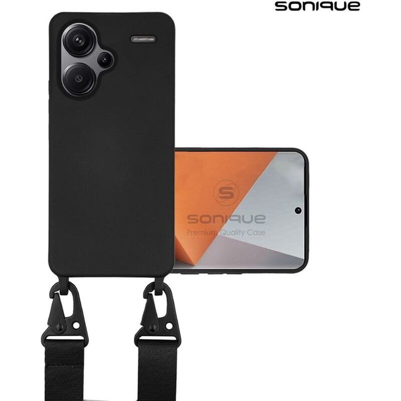 Θήκη Xiaomi Redmi Note 13 Pro Plus 5G - Sonique Με Strap - Μαύρο SONIQUE