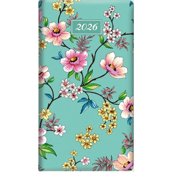 Ημερολόγιο Τσέπης/ Ατζέντα Εβδομαδιαίο 2026 Θεοφύλακτος 12M Multi Floral image 0