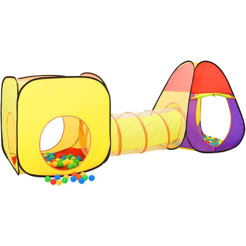 Vidaxl Παιδική Σκηνή Τούνελ 255 x 80 x 100 εκ. Πολύχρωμη