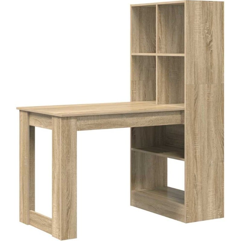 Γραφείο VidaXL από Επεξεργασμένο Ξύλο 122x67x145 cm - Sonoma Δρυς