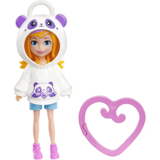 Mattel Κούκλα Polly Pocket με φουτεράκι - 4 σχέδια (1 τεμάχιο) image 3