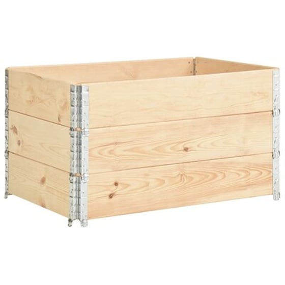 Vidaxl Παρτέρια Υπερυψωμένα 3 Τεμ. 50x100 Εκ. Από Μασίφ Ξύλο Πεύκου image 1