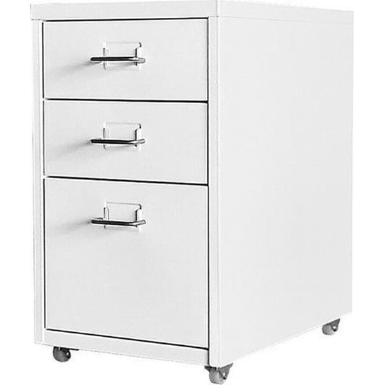 Συρταριέρα Γραφείου Nextdeco Μεταλλική 48.6x28x41 cm - Λευκή image 0