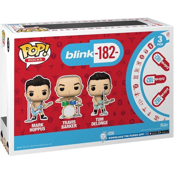 Funko Pop! Rocks Blink - Mark Hoppus, Travis Barker, Tom DeLonge 3-Pack image 2