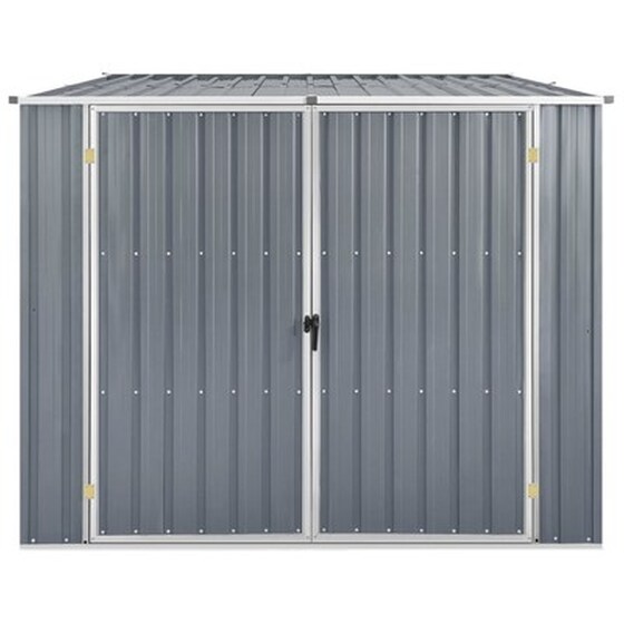 Vidaxl Αποθήκη Κήπου Γκρι 195 X 198 X 159 Εκ. Από Γαλβανισμένο Ατσάλι image 4