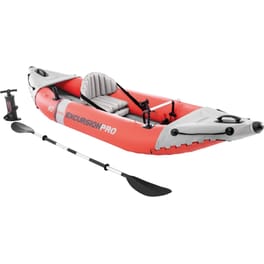 Καγιάκ Φουσκωτό Μονοθέσιο Intex Excursion Pro K1 305cm - Κόκκινο/ Γκρι