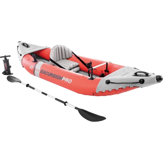 Καγιάκ Φουσκωτό Μονοθέσιο Intex Excursion Pro K1 305cm - Κόκκινο/ Γκρι image 0