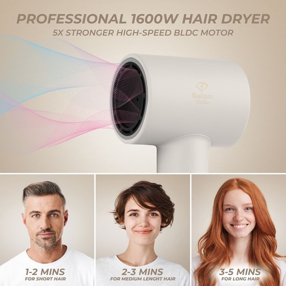 BERLINGER HAUS FTV0151 Επαγγελματικό Πιστολάκι Μαλλιών 1600W Μπεζ image 10