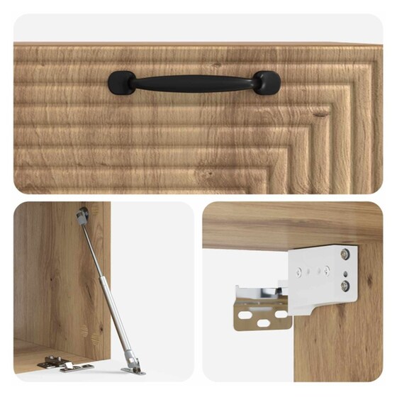 Επιτοίχιο Έπιπλο Τηλεόρασης VidaXL - Artisan Δρυς image 8