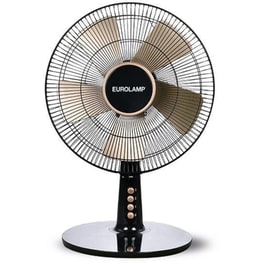 EUROLAMP 147-29058 Ανεμιστήρας Επιτραπέζιος 40W Μαύρο και Χρυσό