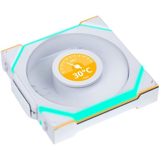 Case Fan Lian Li Uni Fan SL Wireless LCD 120mm LED - Λευκό image 3