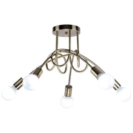 Φωτιστικό Οροφής Πολύφωτο Homelighting Quirky 77-8090 Μεταλλικό - Μπρονζέ
