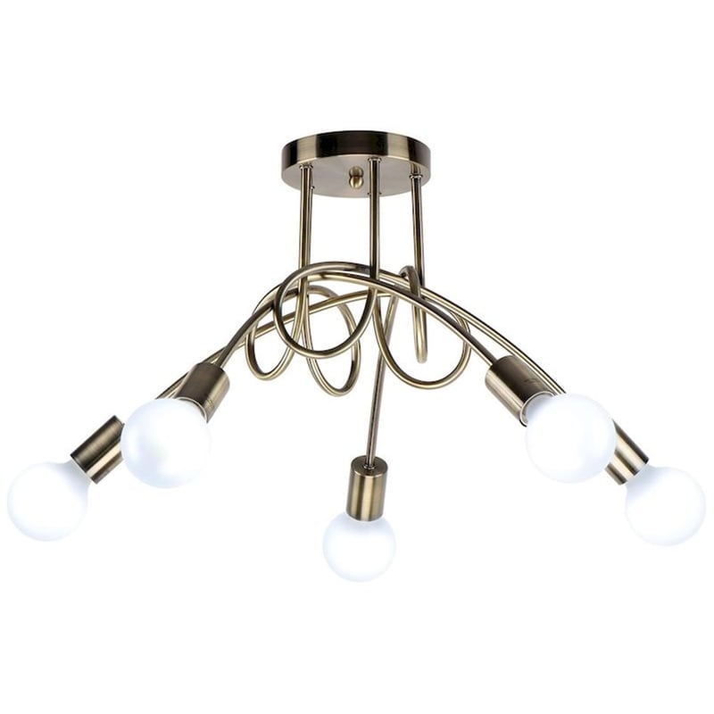 Φωτιστικό Οροφής Πολύφωτο Homelighting Quirky 77-8090 Μεταλλικό - Μπρονζέ